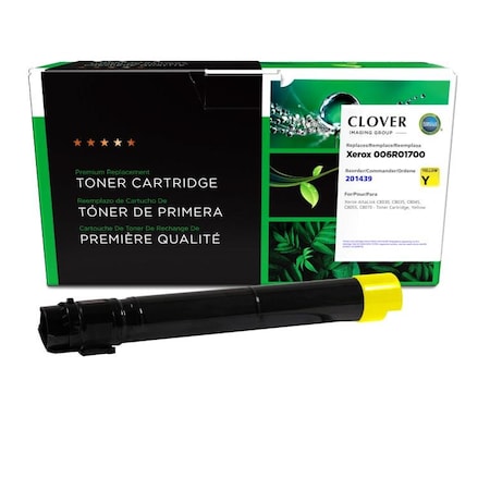 Cig Clover Imaging Remanufactured Yellow Toner Cartridge for Xerox  006R01700 201439